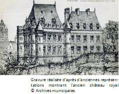 Gravure parc du château