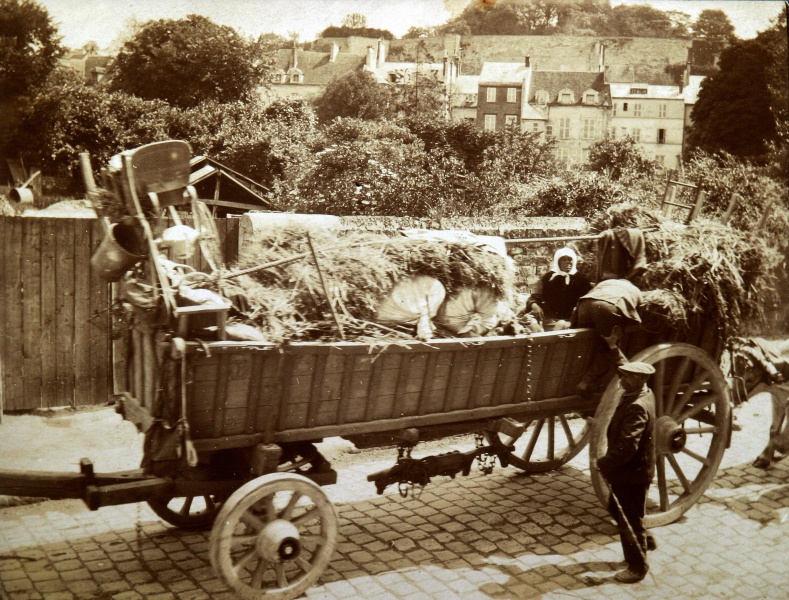 Photographie de réfugiés pontoisiens