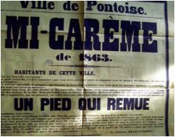 affiche de la Mi-Carême 